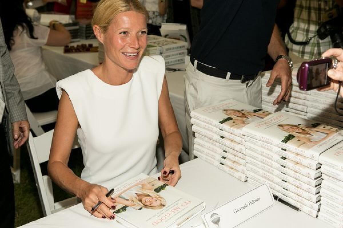 Gwyneth Paltrow created quite a stir at Authors Night at the East Hampton Library in New York.