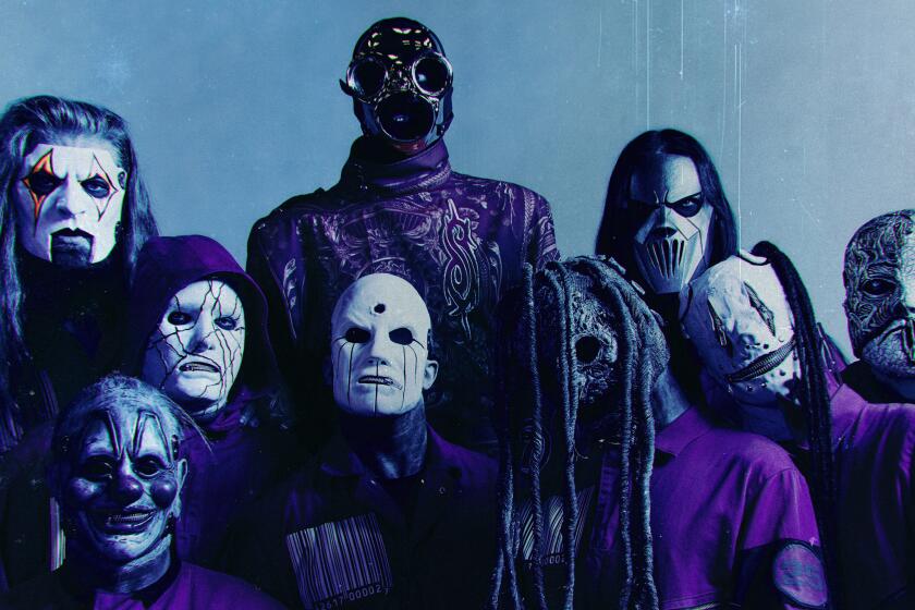 The metal band Slipknot, which plays the Intuit Dome on Sept. 13-14.