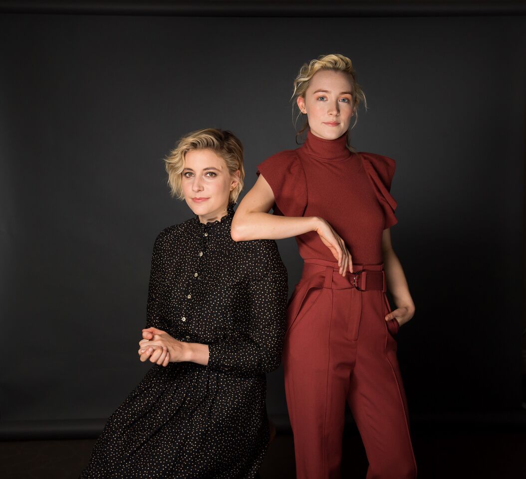 Celebrity portraits by The Times | Greta Gerwig and Saoirse Ronan