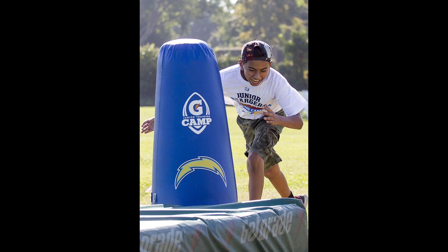 Photo Gallery: The Los Angeles Chargers Junior Training Camp at Killybrooke Elementary School