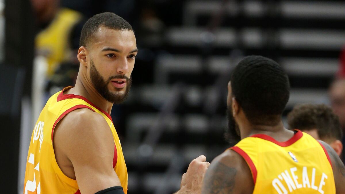 Nba Suspends Season Indefinitely Over Coronavirus Pandemic Los Angeles Times