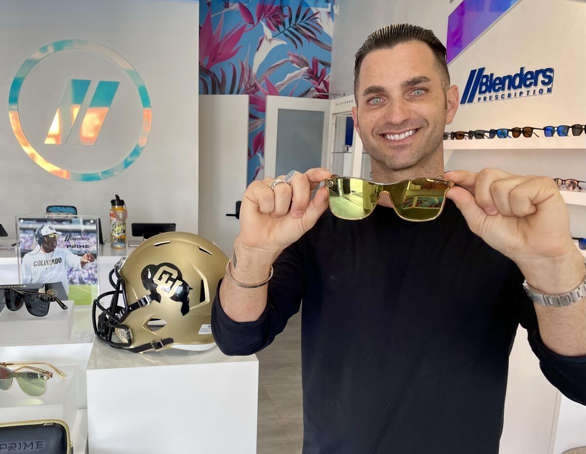 Bryce Miller: Pacific Beach sunglasses company has prime seat on