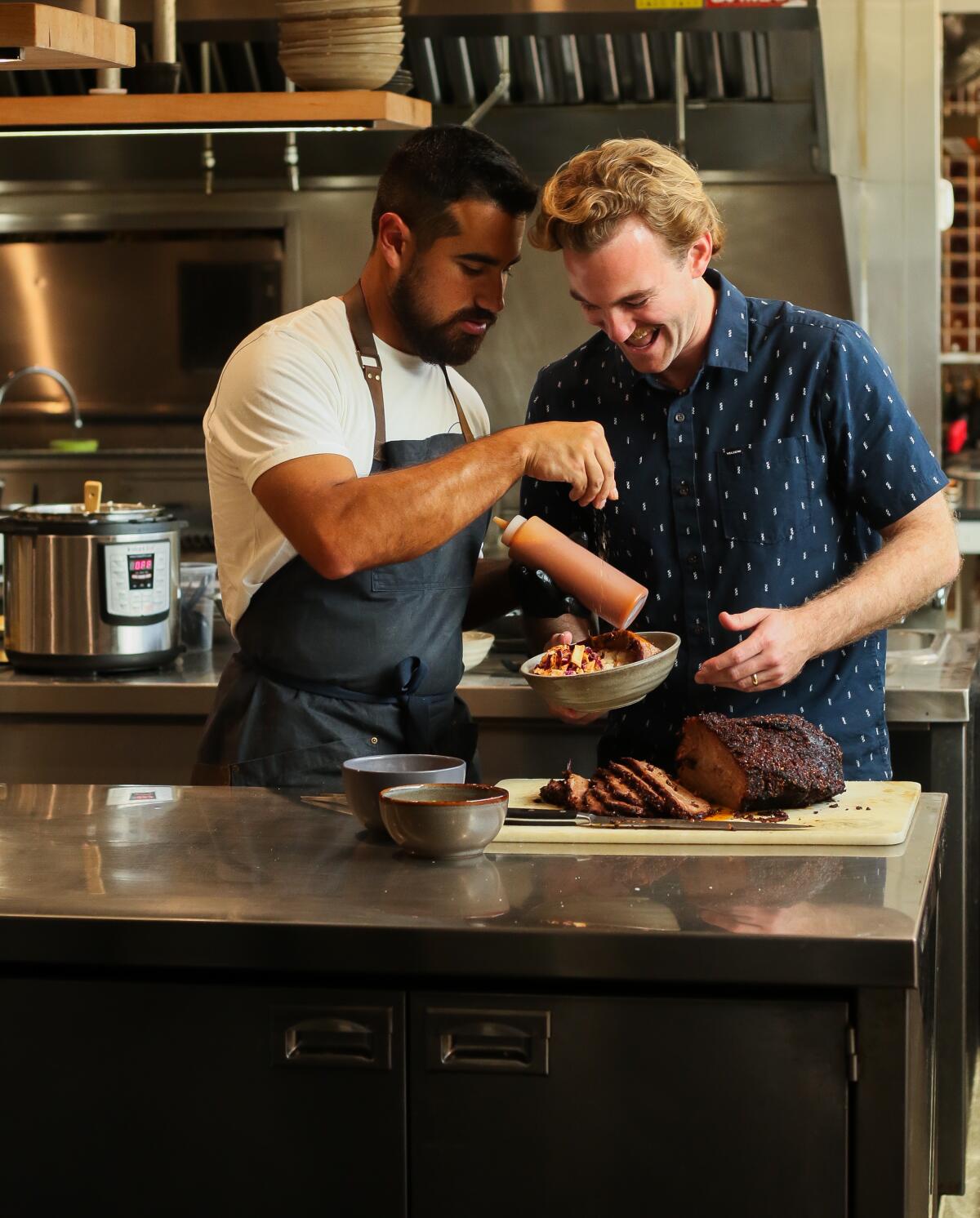 Lifelong friends Aaron Ruzinsky and Steve Sykes have launched a food trailer to serve private events.