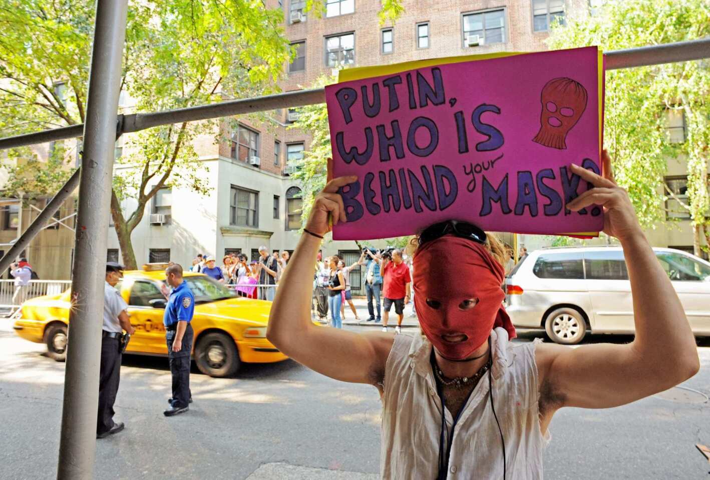 Pussy Riot protest in New York