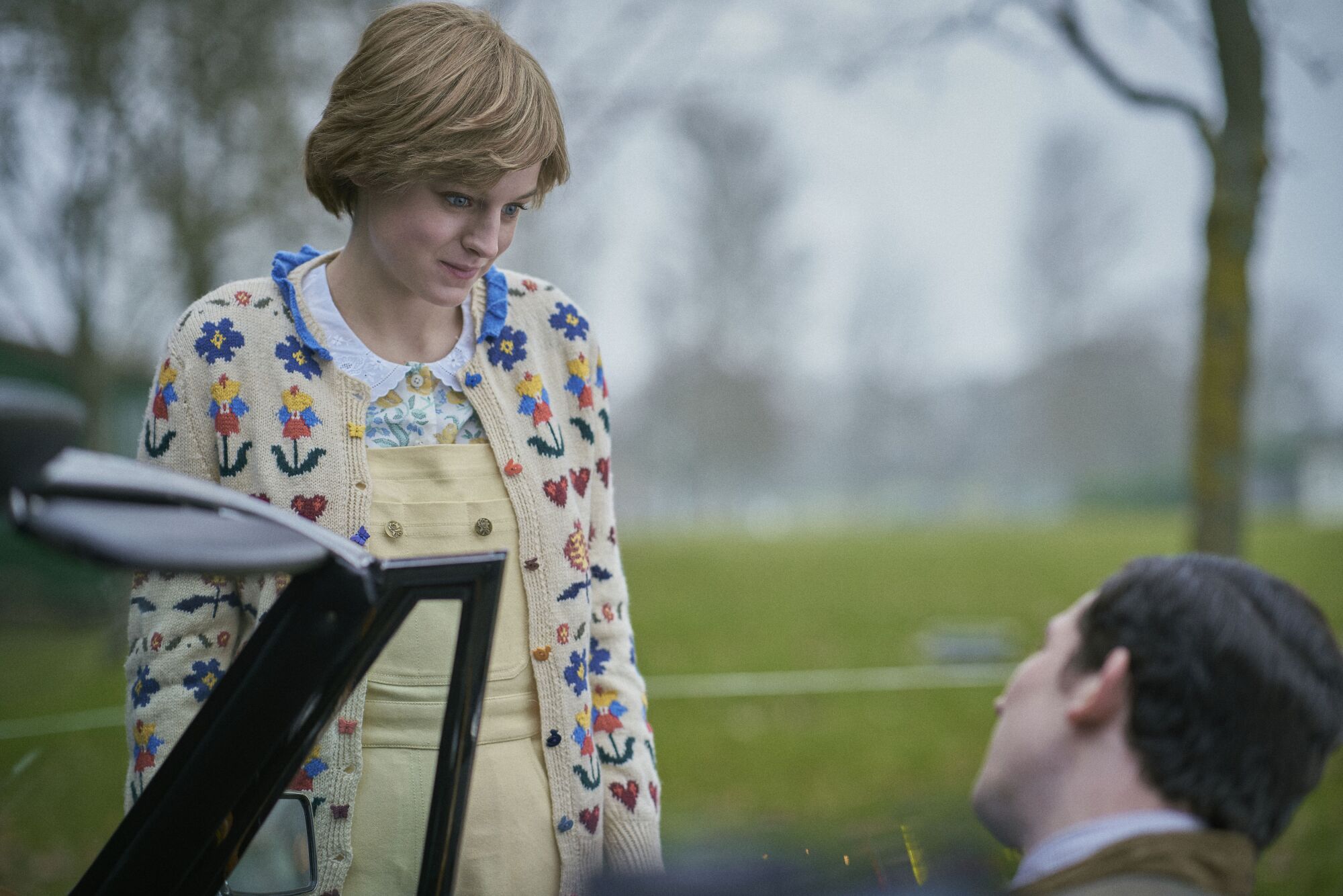 Princess Diana (Emma Corrin) and Prince Charles (Josh O'Connor) in "The Crown."