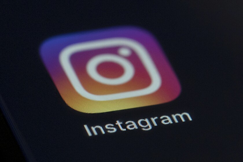 This Aug. 23, 2019 photo shows the Instagram app icon on the screen of a mobile device.