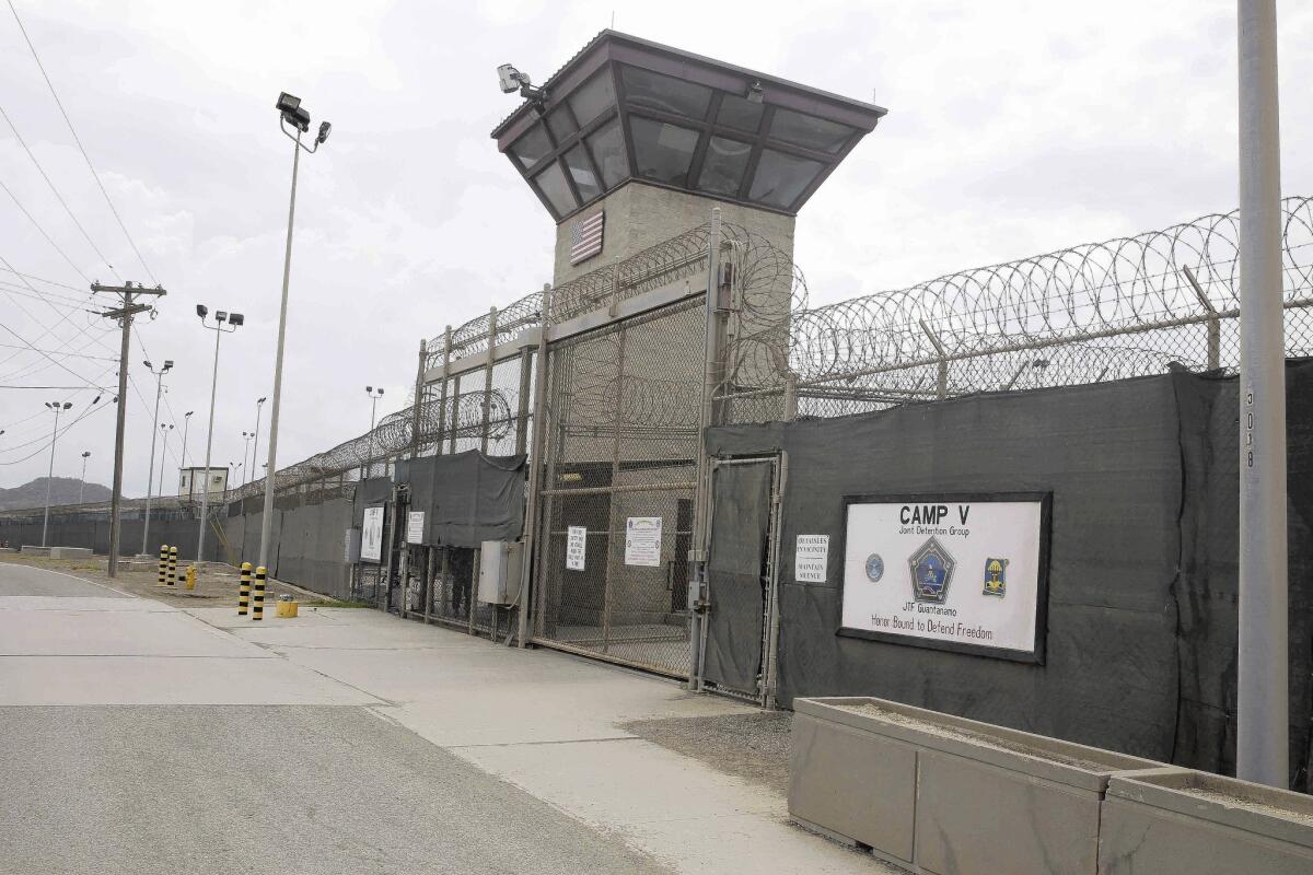 The Guantanamo Bay detention center. The Constitution's protections against being charged after the fact must be extended to Guantanamo prisoners, even though they are not U.S. citizens, a court ruled.