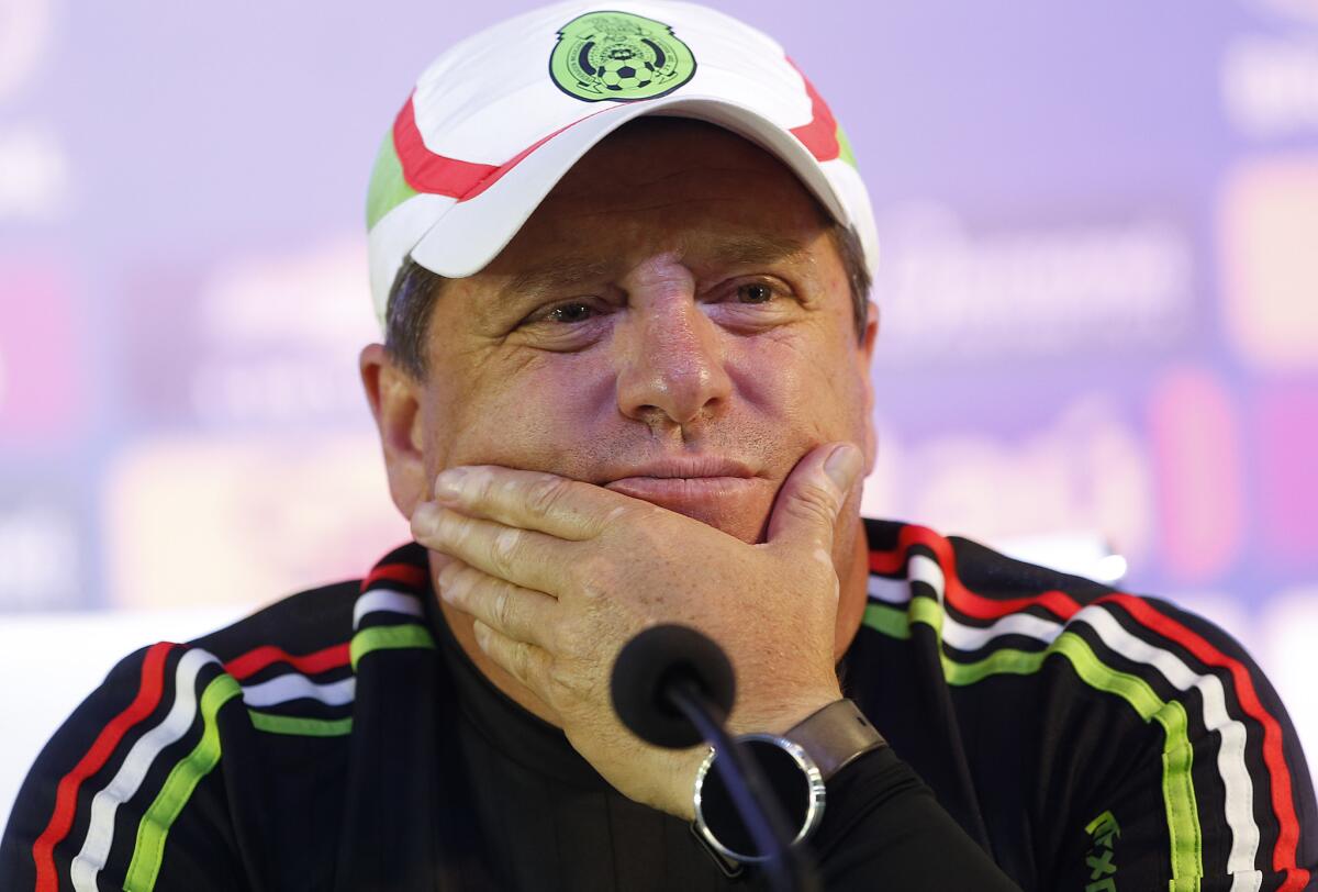 El entrenador de México, Miguel Herrera, afirmó que su objetivo es llegar a la final de Copa América.