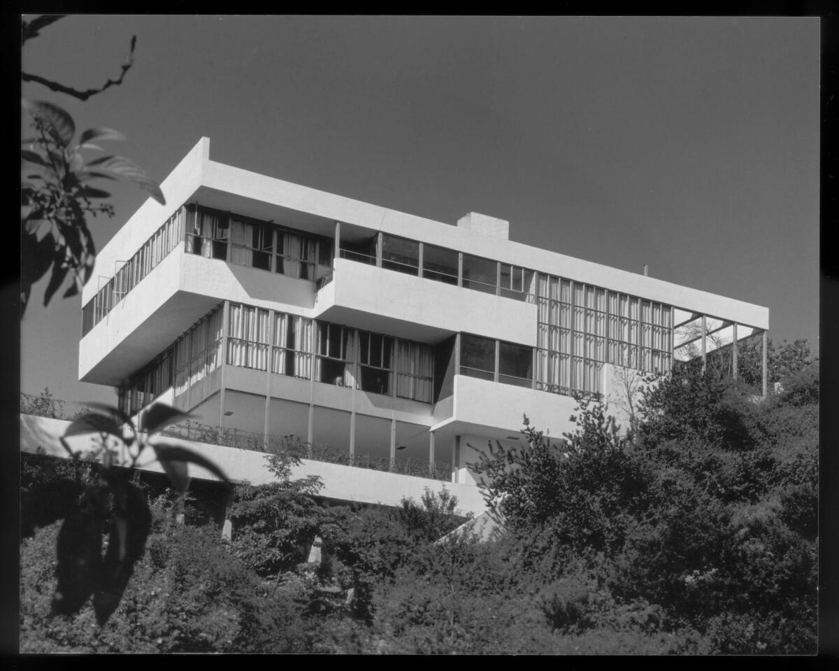 The Lovell "Health House," designed by Richard Neutra, is shown in a photograph featured in "Sun Seekers: The Cure of California."