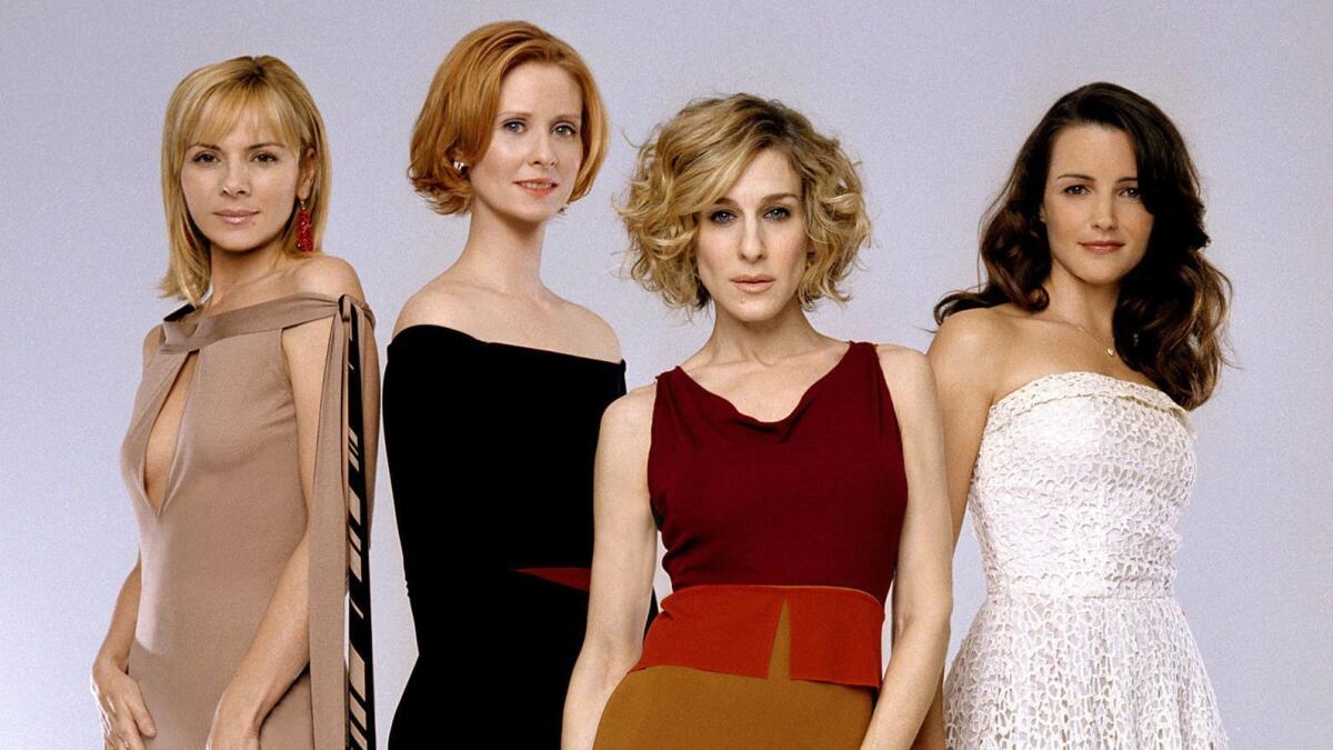 The ladies from HBO's "Sex and the City," Kim Cattrall from left, Cynthia Nixon, Sarah Jessica Parker and Kristin Davis.