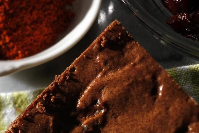 This recipe for spicy cherry chocolate brownies delivers a little kick.