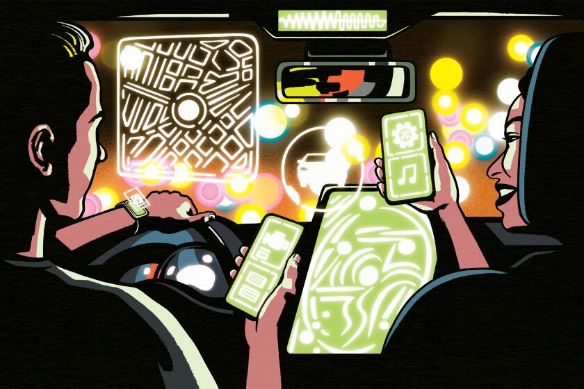 Distracted Driving Illustration