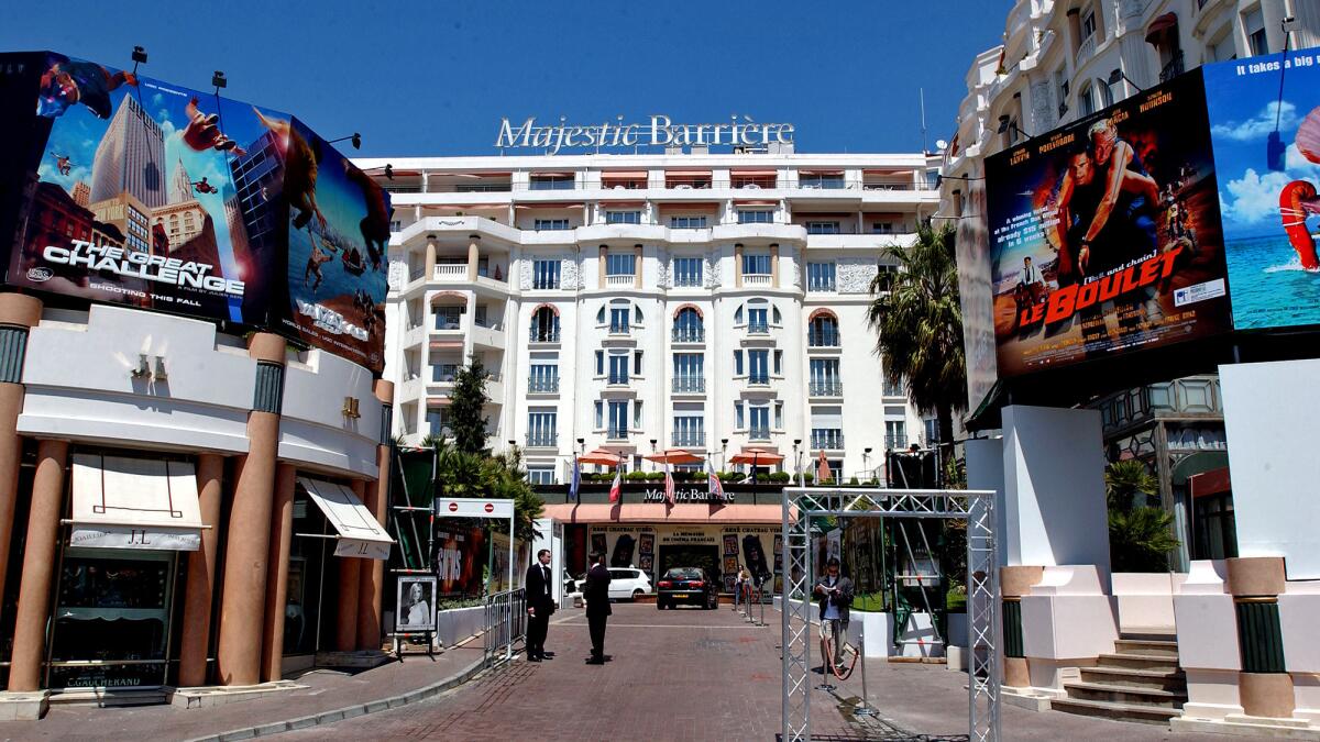 The Majestic Hotel in Cannes.