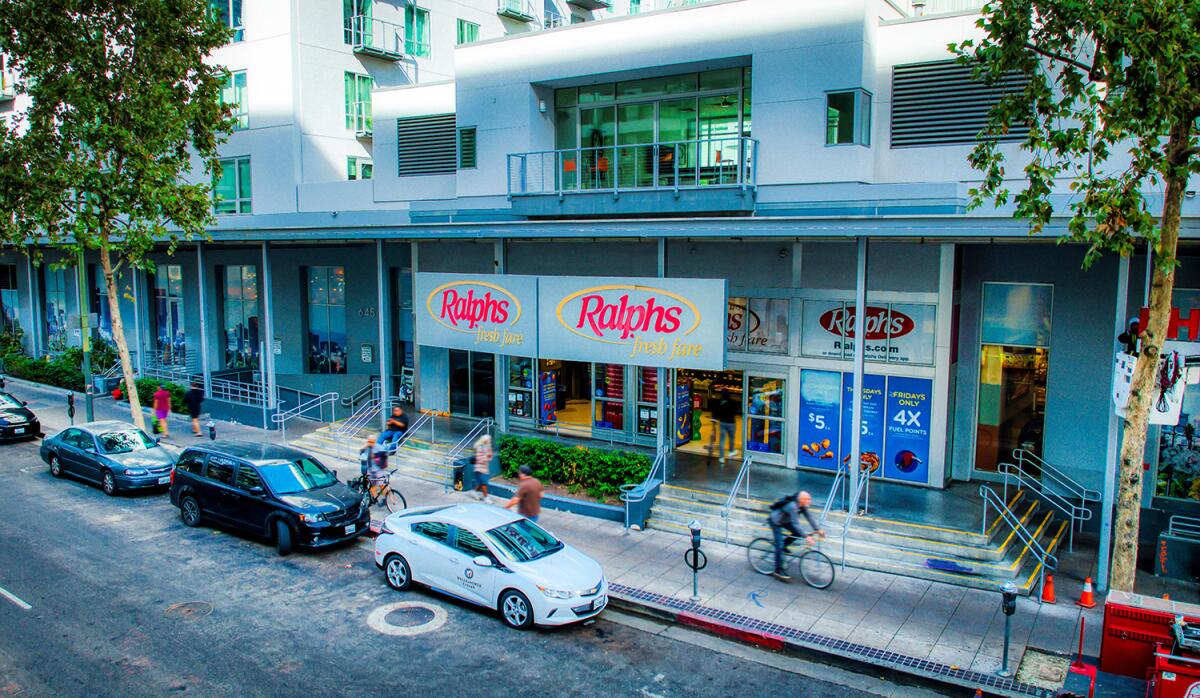Exterior of Ralphs at Market Lofts in Downtown Los Angeles