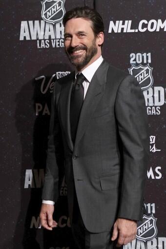 "Mad Men" star Jon Hamm arrives at the Palms Casino Resort in Las Vegas for the 2011 NHL Awards.
