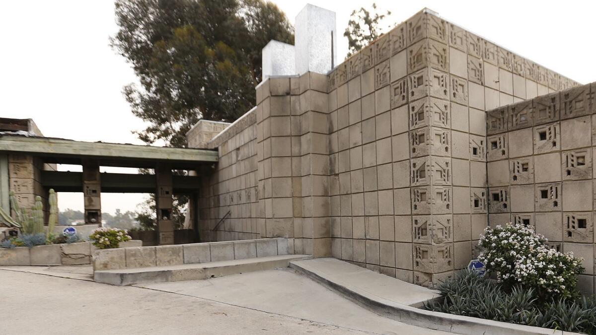 Frank Lloyd Wright's Freeman House is seen in 2019.