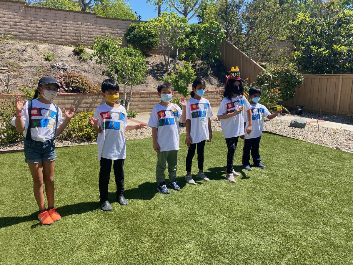 The Winning Ducks team of Online Scholars.
