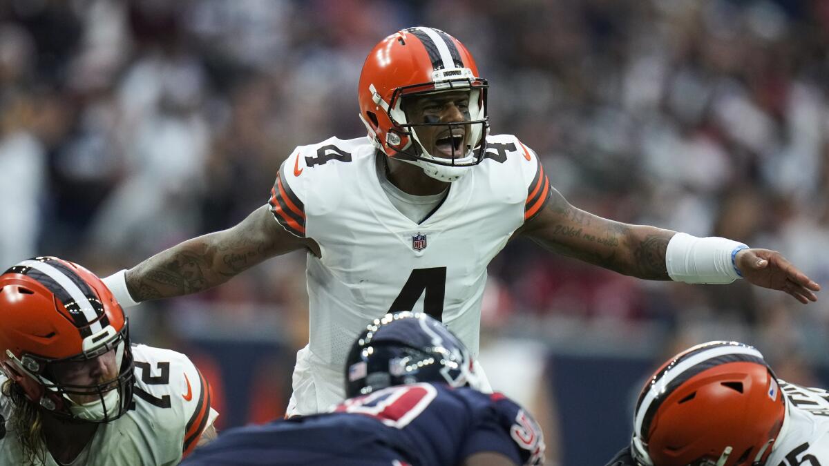 Delay of game: Watson suspension has Browns' plans on hold - The San Diego  Union-Tribune