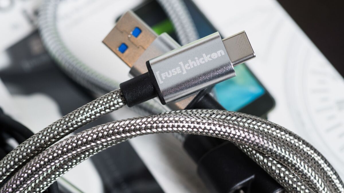 Fuse Chicken, a small business based in Ohio, found quick success with a niche product: charging cables wrapped in stainless steel. The company owner says cheap knockoffs on Amazon.com have hurt its ratings on the e-commerce giant.