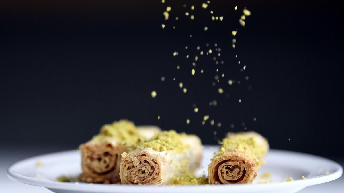 Desserts such as baklava are one of the many sweets eaten to break fast during Ramadan.