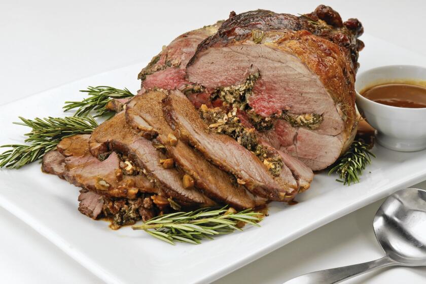 Roasted leg of lamb can be enhanced in a variety of ways.