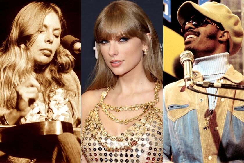 Joni Mitchell, 1974; Taylor Swift, 2022; and Stevie Wonder, 1974. 