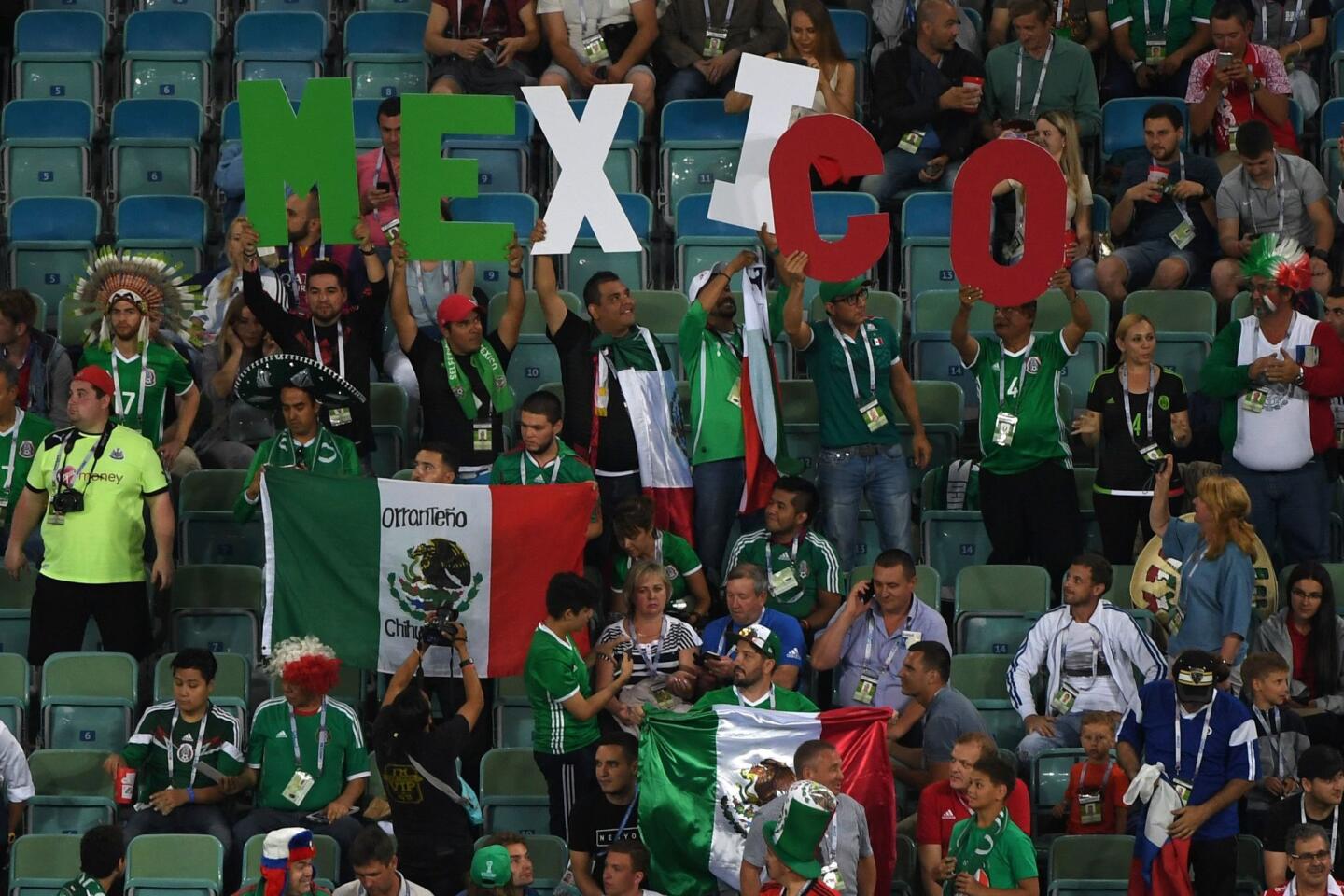 Afición de México en Sochi
