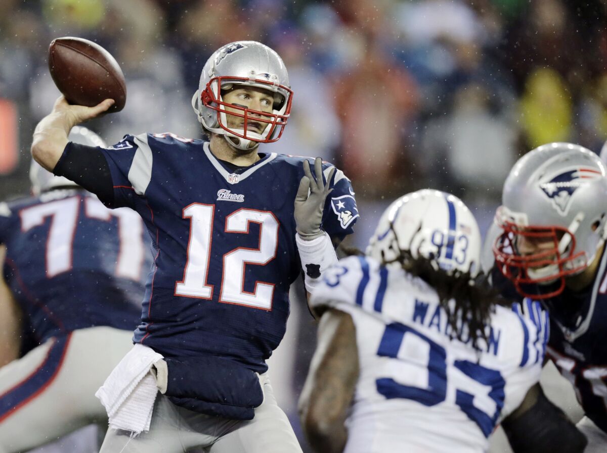 Patriots overwhelm Colts, 457, in AFC title game Los Angeles Times