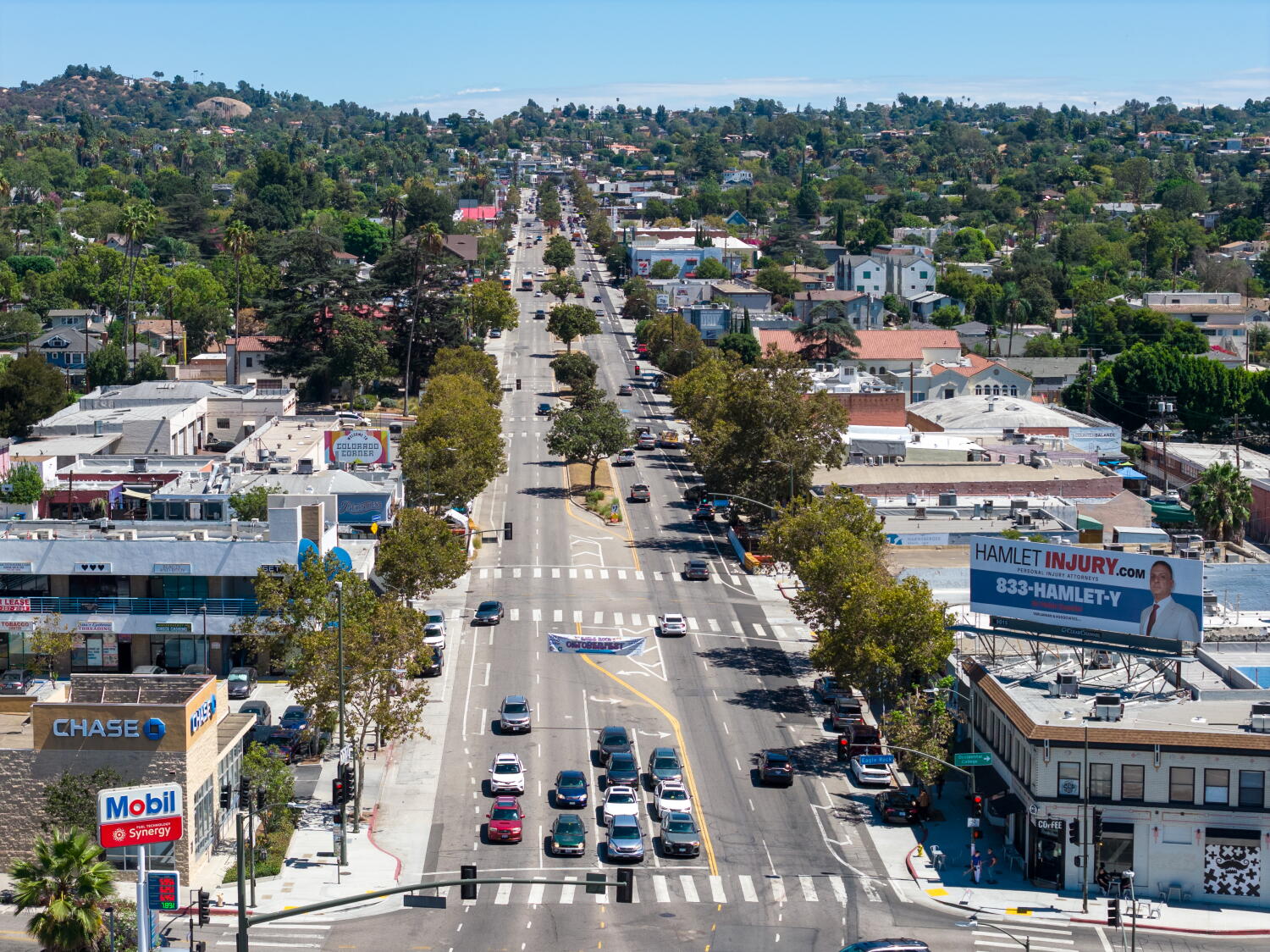 A bus lane through Eagle Rock is slated to open before the Olympics. Will it hurt businesses?