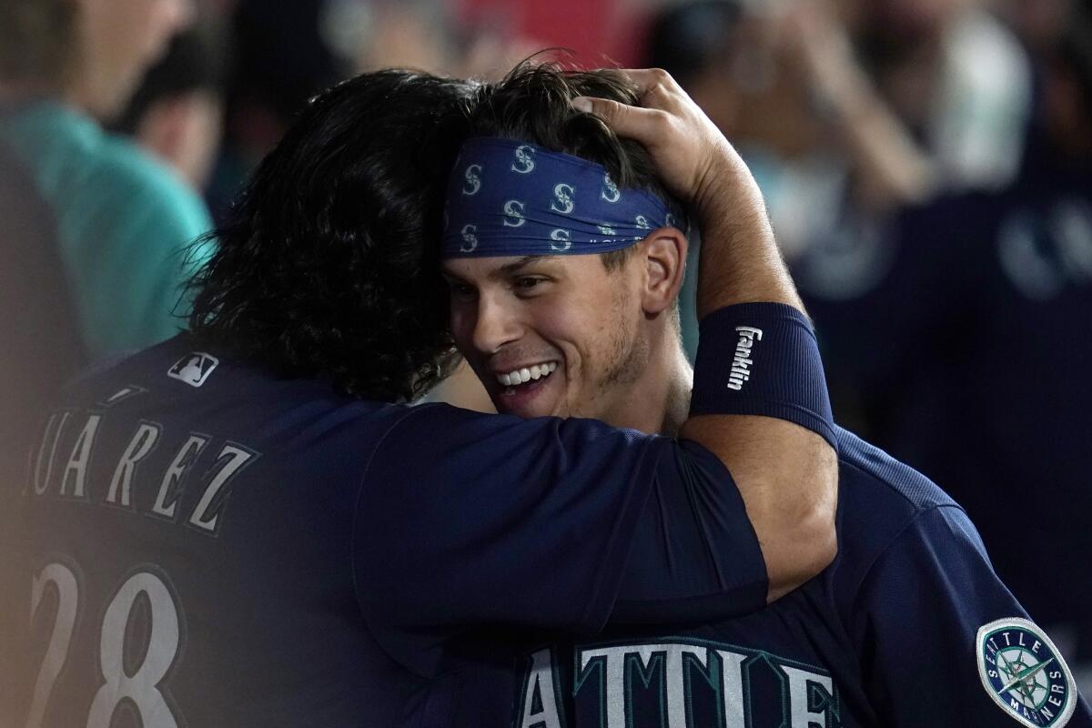 Mariners break up perfect game bid in 6th, beat Angels 8-2 - The San Diego  Union-Tribune