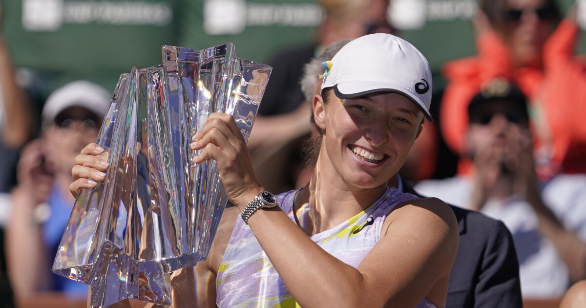 Iga Swatik pokonuje Marię Sakkari i wygrywa BNP Paribas Open Iga Swatik pokonuje Marię Sakkari i wygrywa BNP Paribas Open