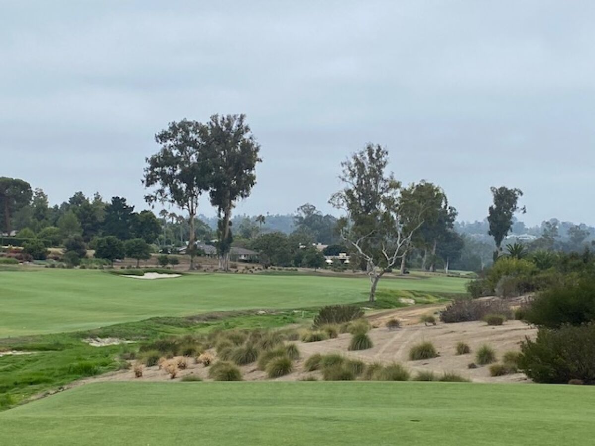 The redone fifth hole of the Rancho Santa Fe Golf Course.