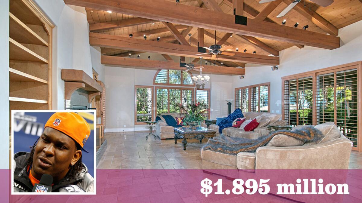 NFL offensive lineman Orlando Franklin, who signed with the San Diego Chargers as a free agent in March, has paid $1.895 million for a home in Poway, Calif.