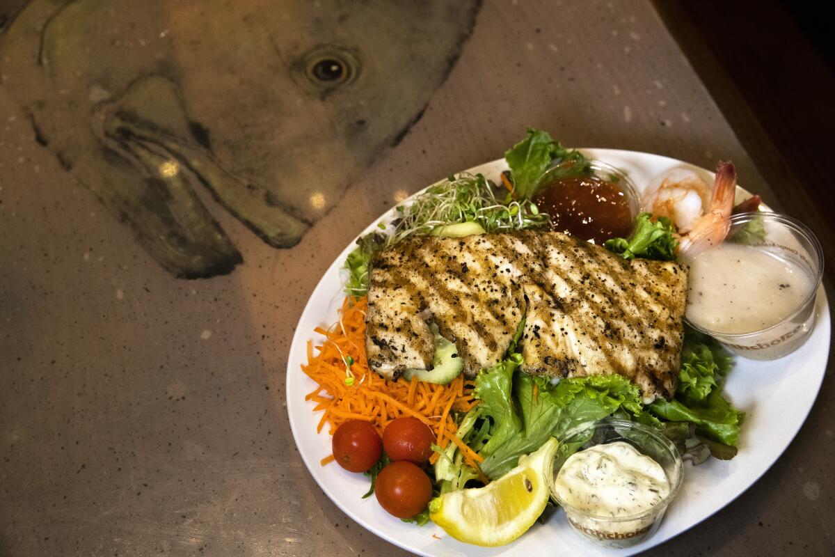 Mahi-Mahi, $14.95, is on the menu at Pali Fish Market in Paia, Hawaii.