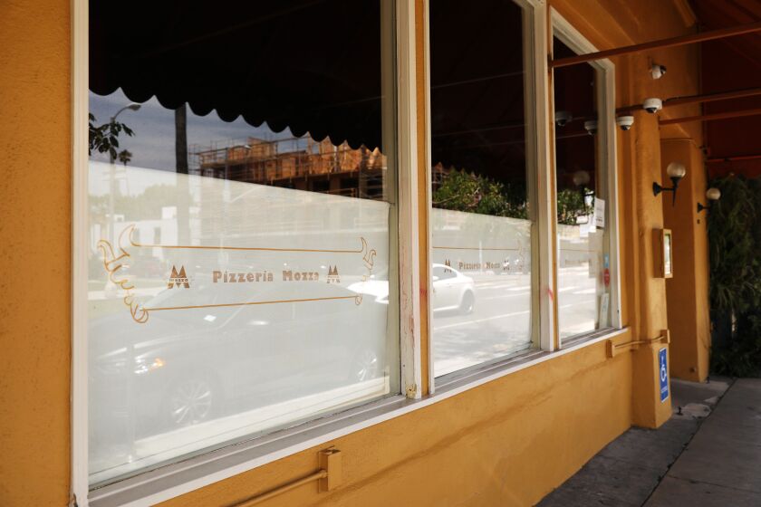 LOS ANGELES-CA-MAY 31, 2020: Pizzeria Mozza on Highland is photographed on Sunday, May 31, 2020. (Christina House / Los Angeles Times)