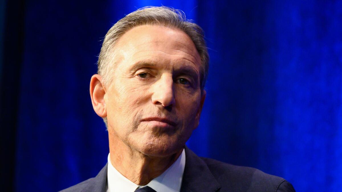 Howard Schultz: Wants your vote, didn't bother casting his own.