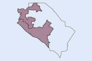 An outline of Orange County and congressional districts 45 and 47