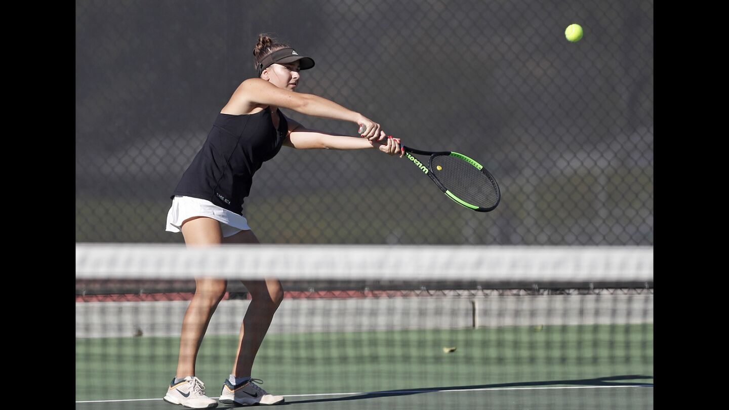 Photo Gallery: Sage Hill vs. St. Margaret’s in girls' tennis