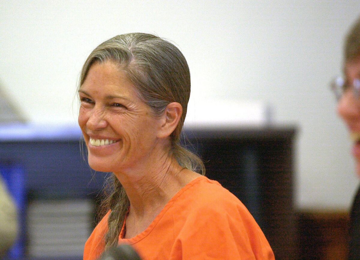 Leslie Van Houten, shown in 2002, has repeatedly been denied parole. (Peter Phun / Associated Press)