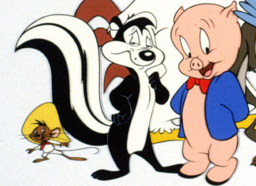 Speedy Gonzales, Pepe LePew and Porky Pig 