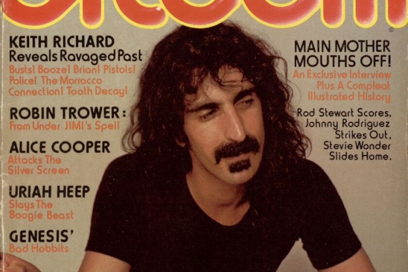 Creem Magazine cover featuring Frank Zappa