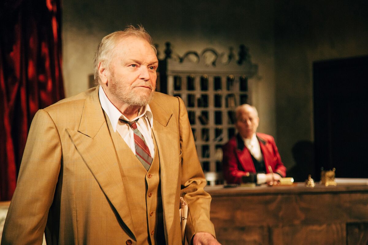 Brian Dennehy in the 2018 Geffen Playhouse production of Eugene O'Neill's "Hughie."