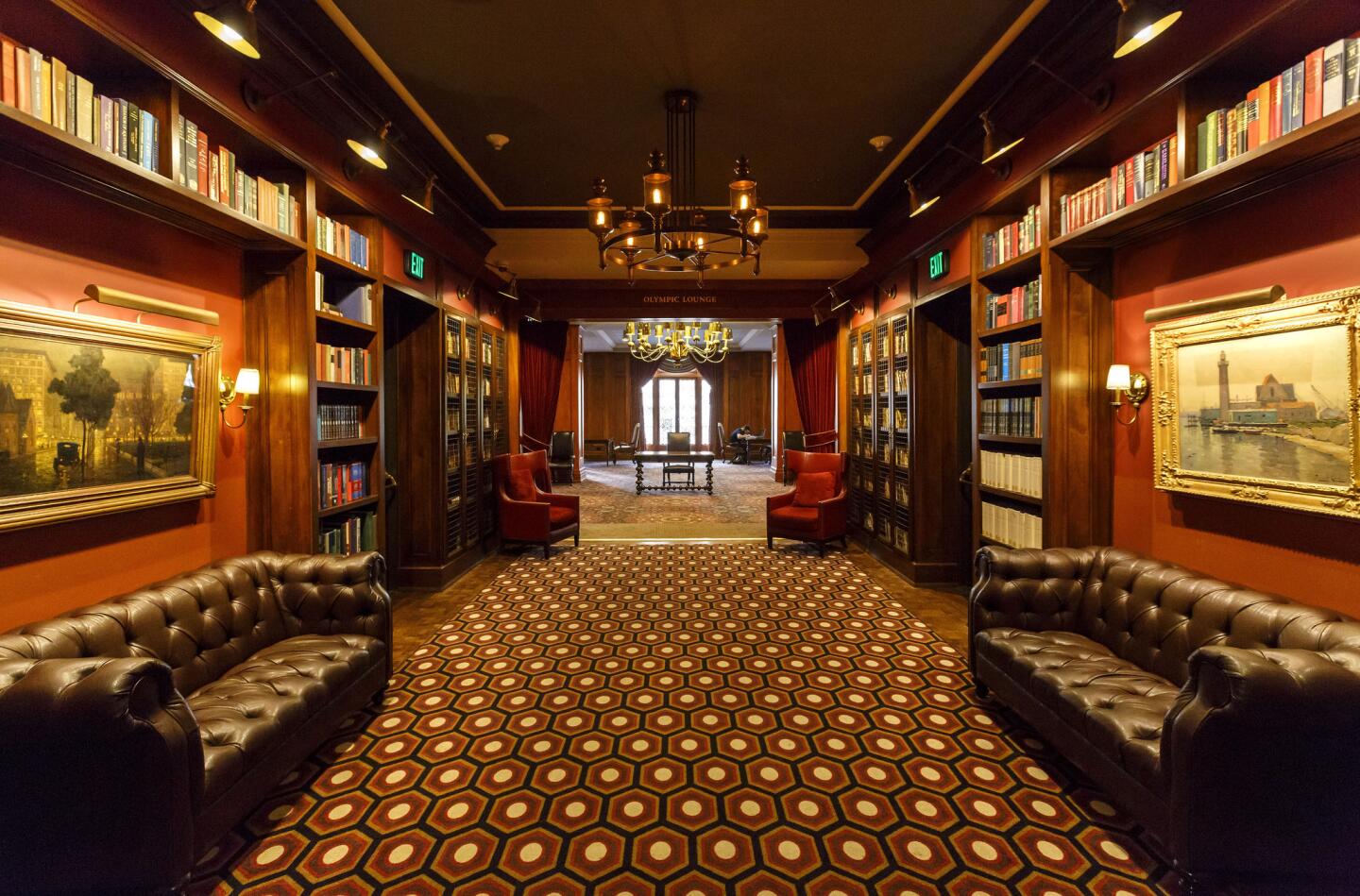 The library at the Los Angeles Athletic Club, which is undergoing a multimillion-dollar makeover to enhance its appeal to a new generation of members.
