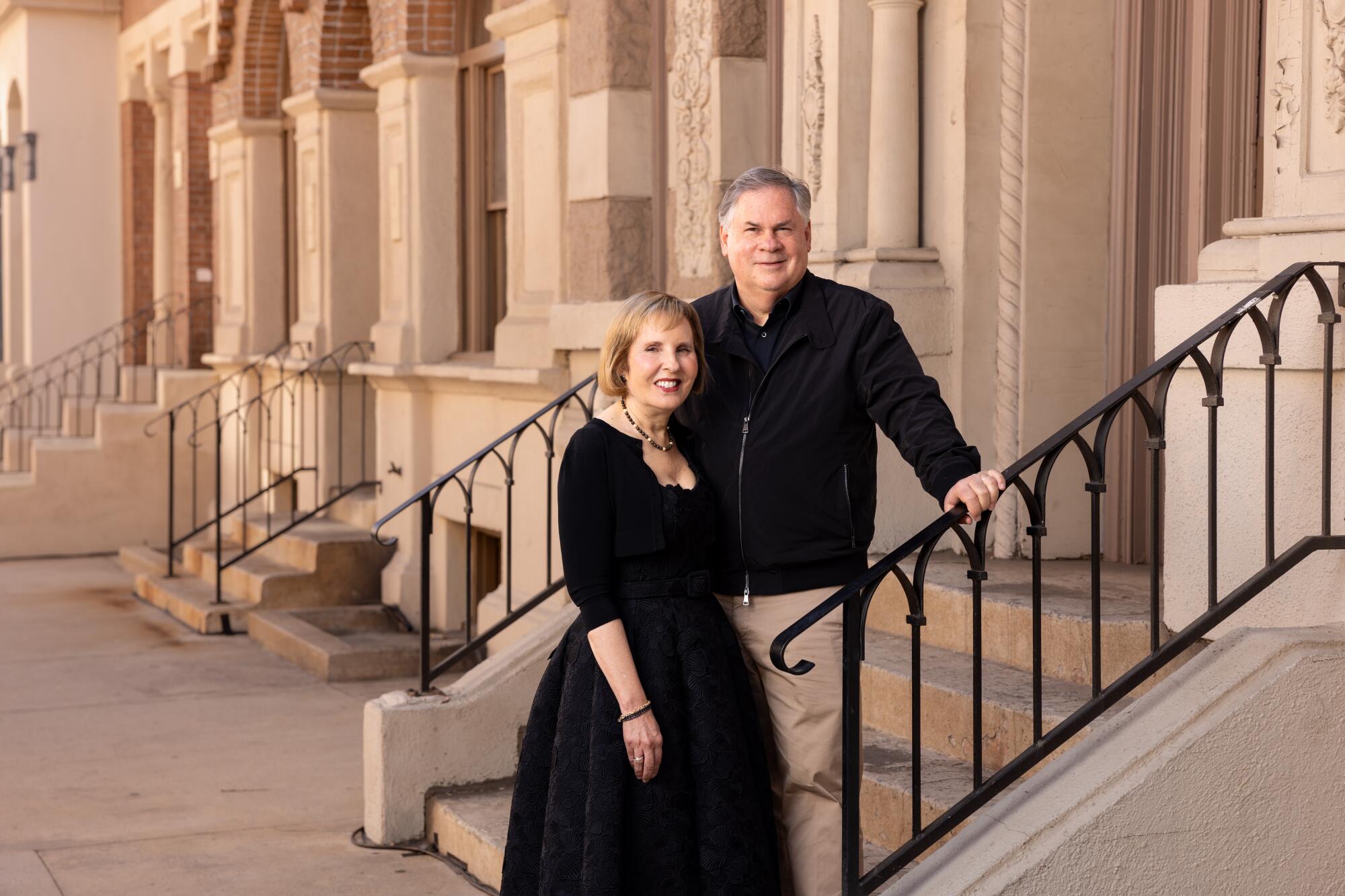 "Elsbeth" creators Michelle and Robert King in Los Angeles.