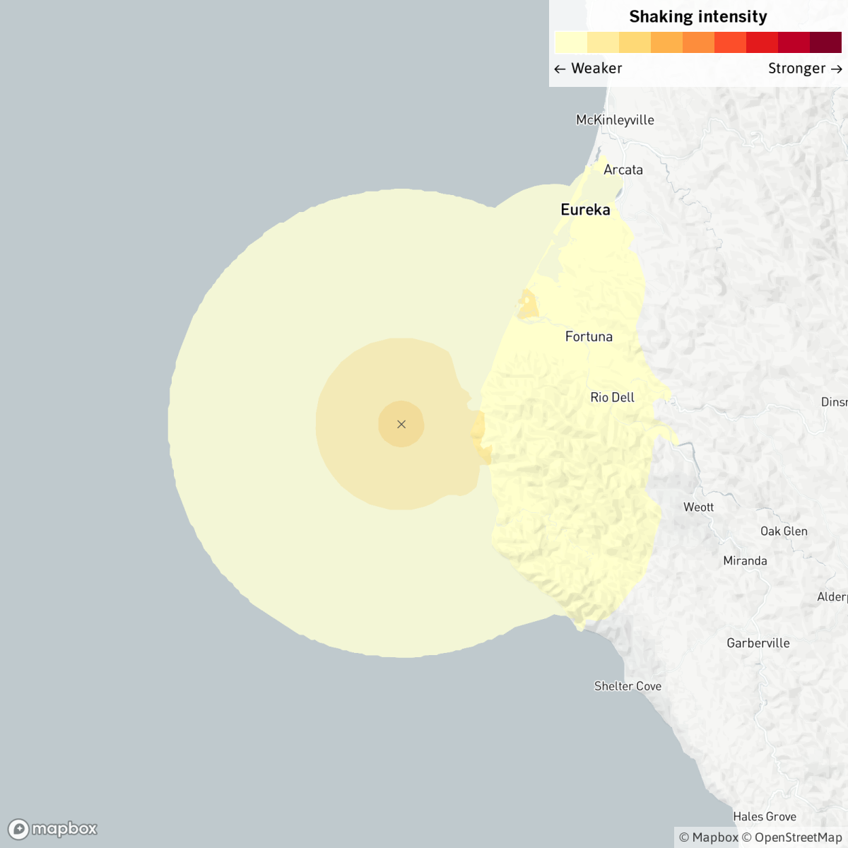 A magnitude 4.2 earthquake was reported May 19 at 8:58 a.m. 22 miles from Fortuna, Calif.