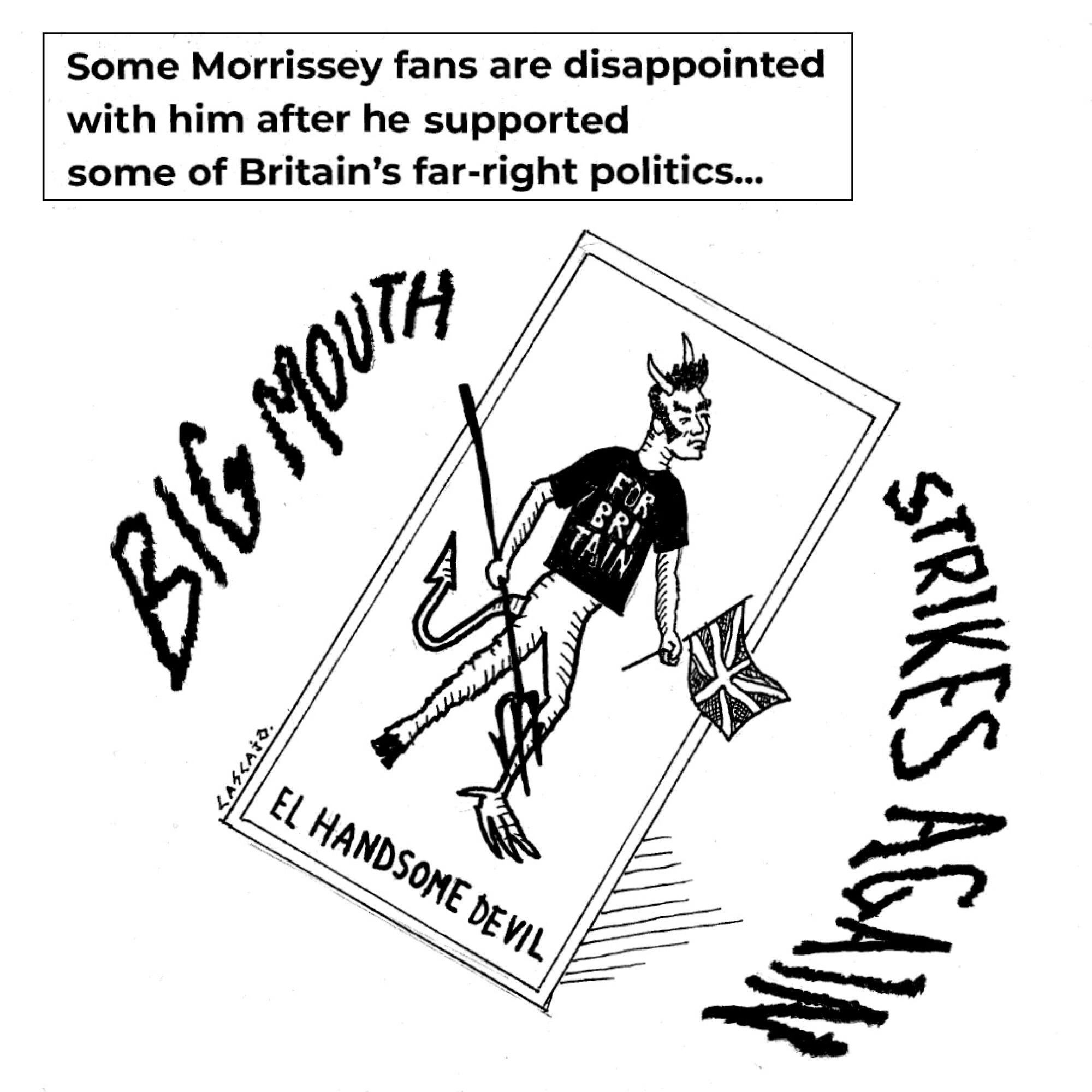 Some Morrissey fans are disappointed with him after his support to some of Britain's far-right politics...