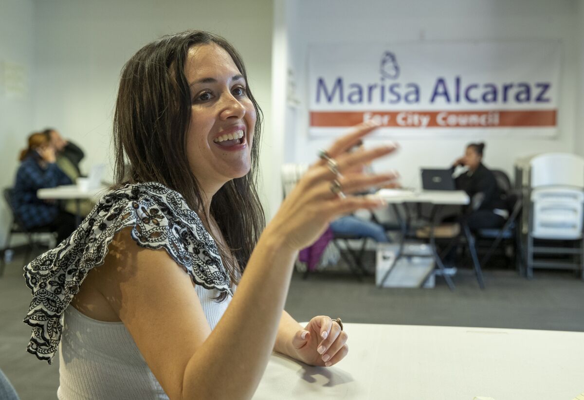 Marisa Alcaraz, a candidate for Los Angeles City Council District 6