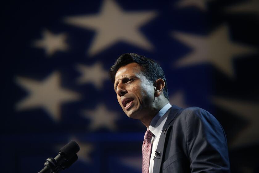Gov. Bobby Jindal announces his candidacy for the Republican presidential nomination in Kenner, La.