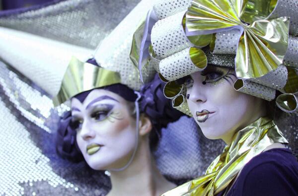 Bedazzled participants pose backstage ahead of the Sydney Gay & Lesbian Mardi Gras Parade.