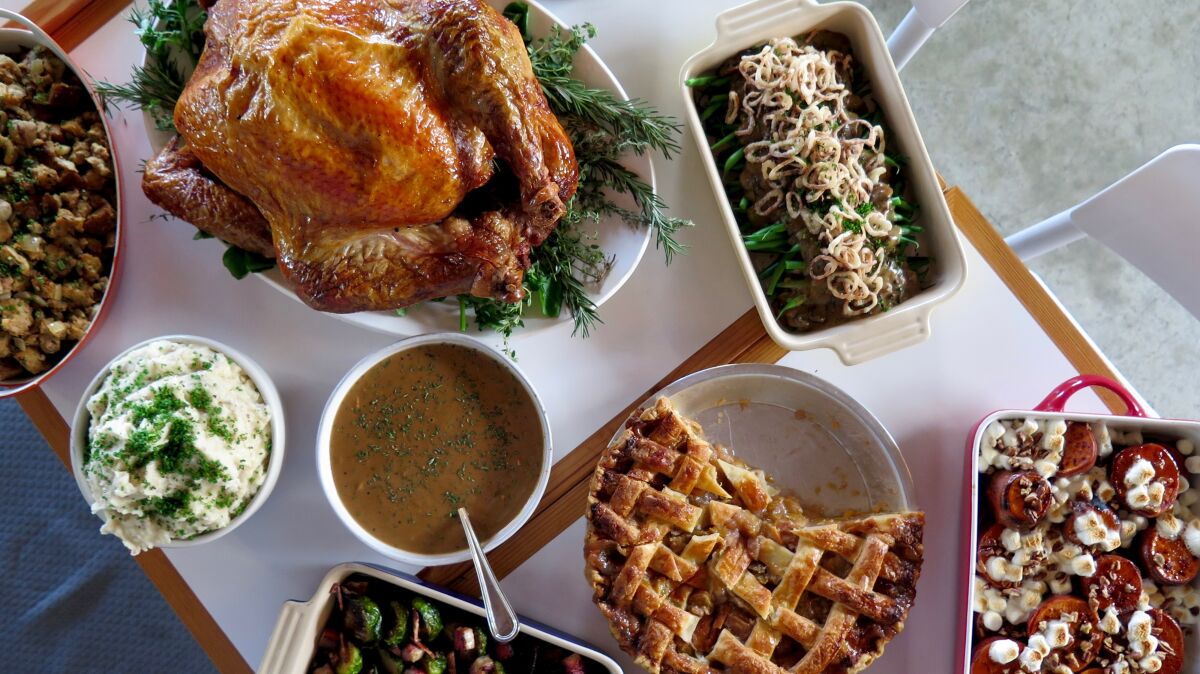 A Thanksgiving spread from Superba.